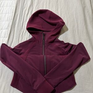 Lululemon Athletica Burgundy Hooded Jacket
